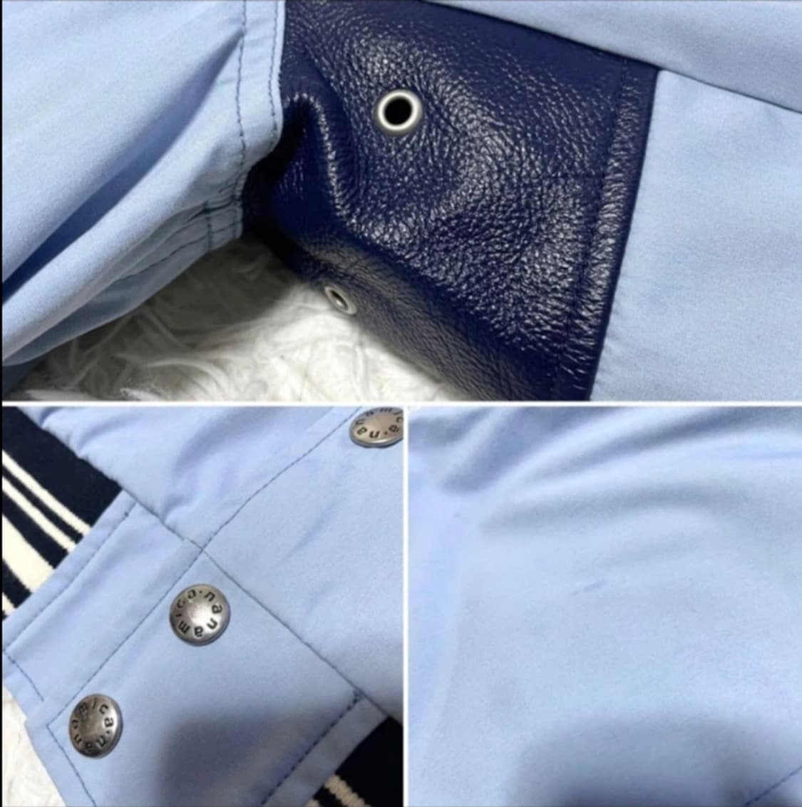 나나미카 바시티 가죽패치 자켓 상품이미지5