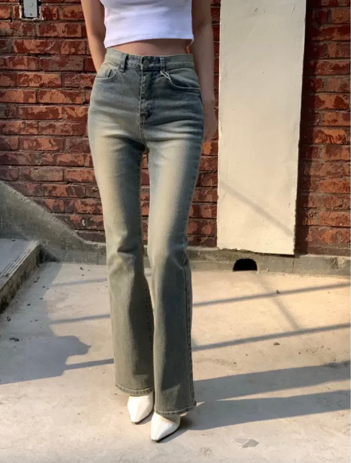 데이빈 베니 빈티지 워싱 부츠컷 데님 S 상품이미지1