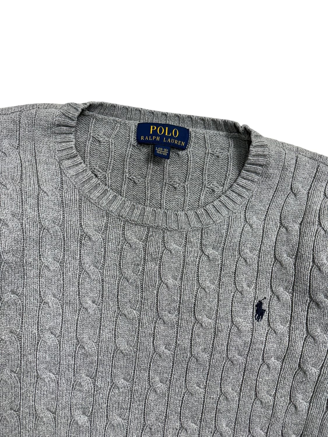 폴로 랄프로렌 케이블 니트 그레이 상품이미지4