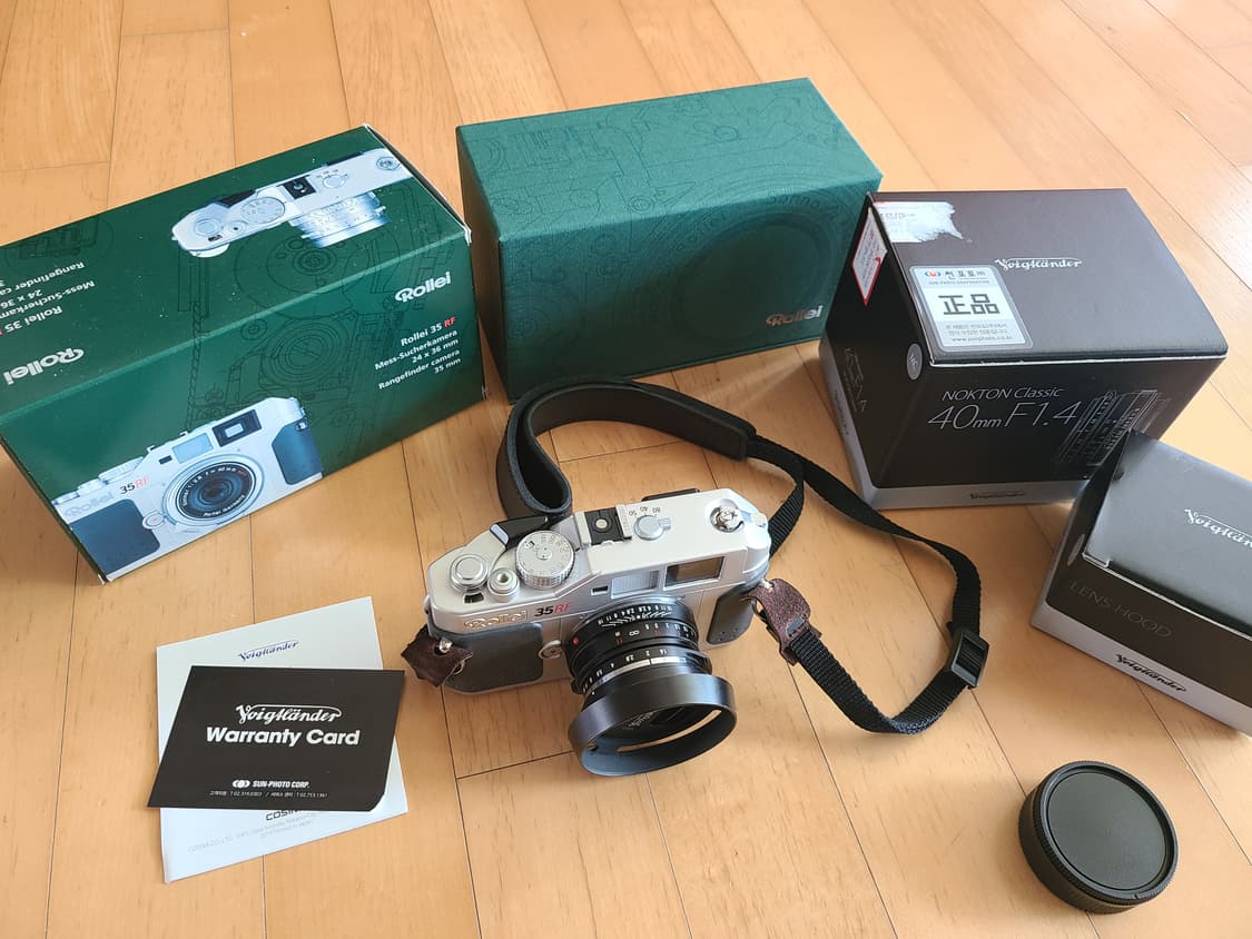 롤라이 35 RF 카메라 + 보이그랜더 40mm F1.4 렌즈 상품이미지1