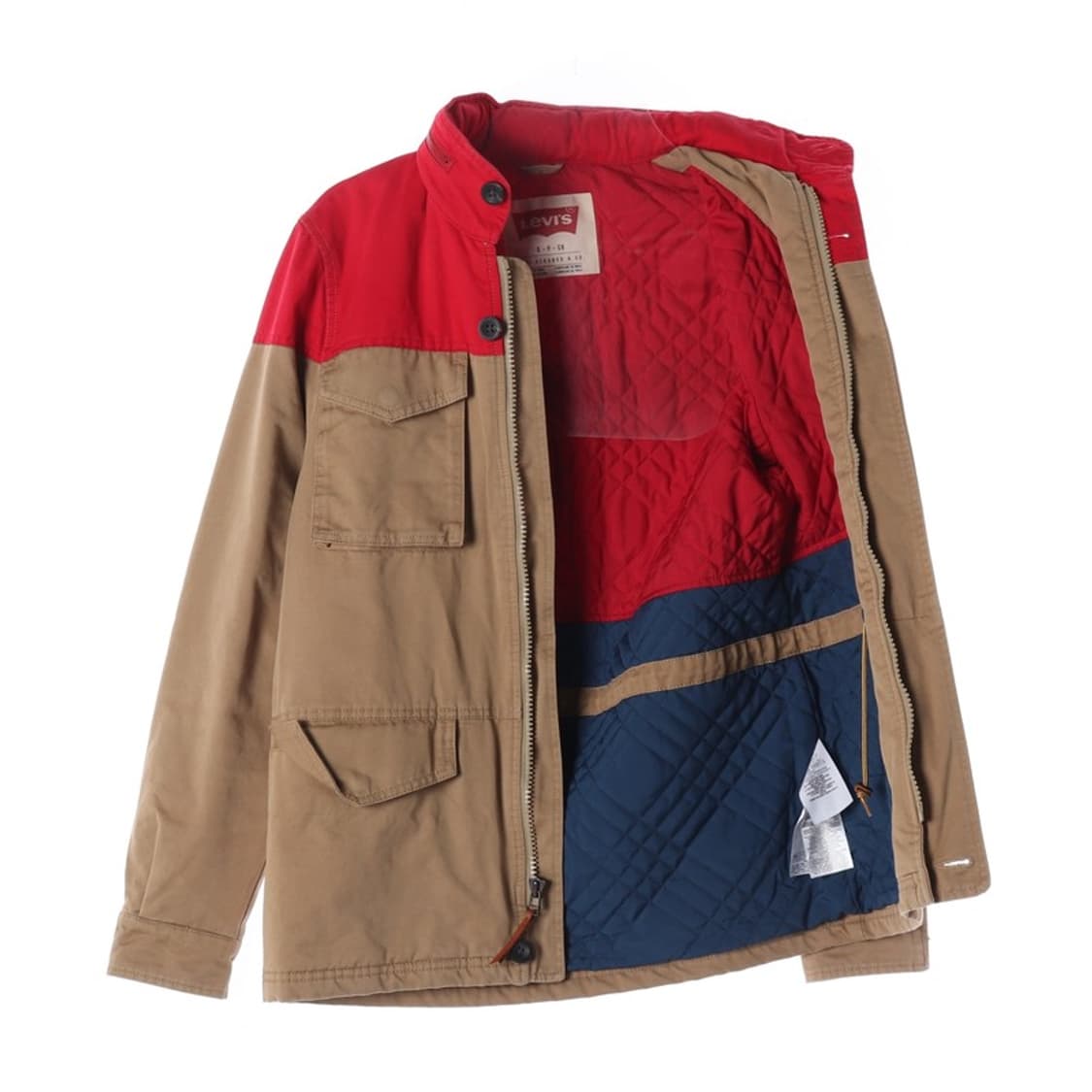 리바이스 빈티지 투톤 배색 퀼팅 필드 워크 자켓 S 상품이미지2