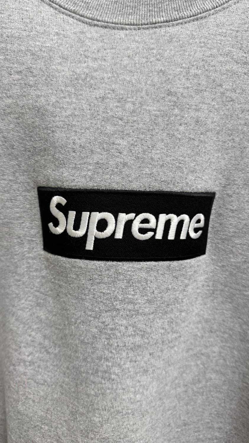 [XL] 슈프림 22FW 박스로고 맨투맨 헤더 그레이 상품이미지2