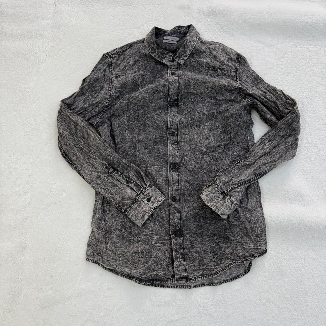 L 켈빈클라인 진 슬림핏 워싱 셔츠 0227T 상품이미지1