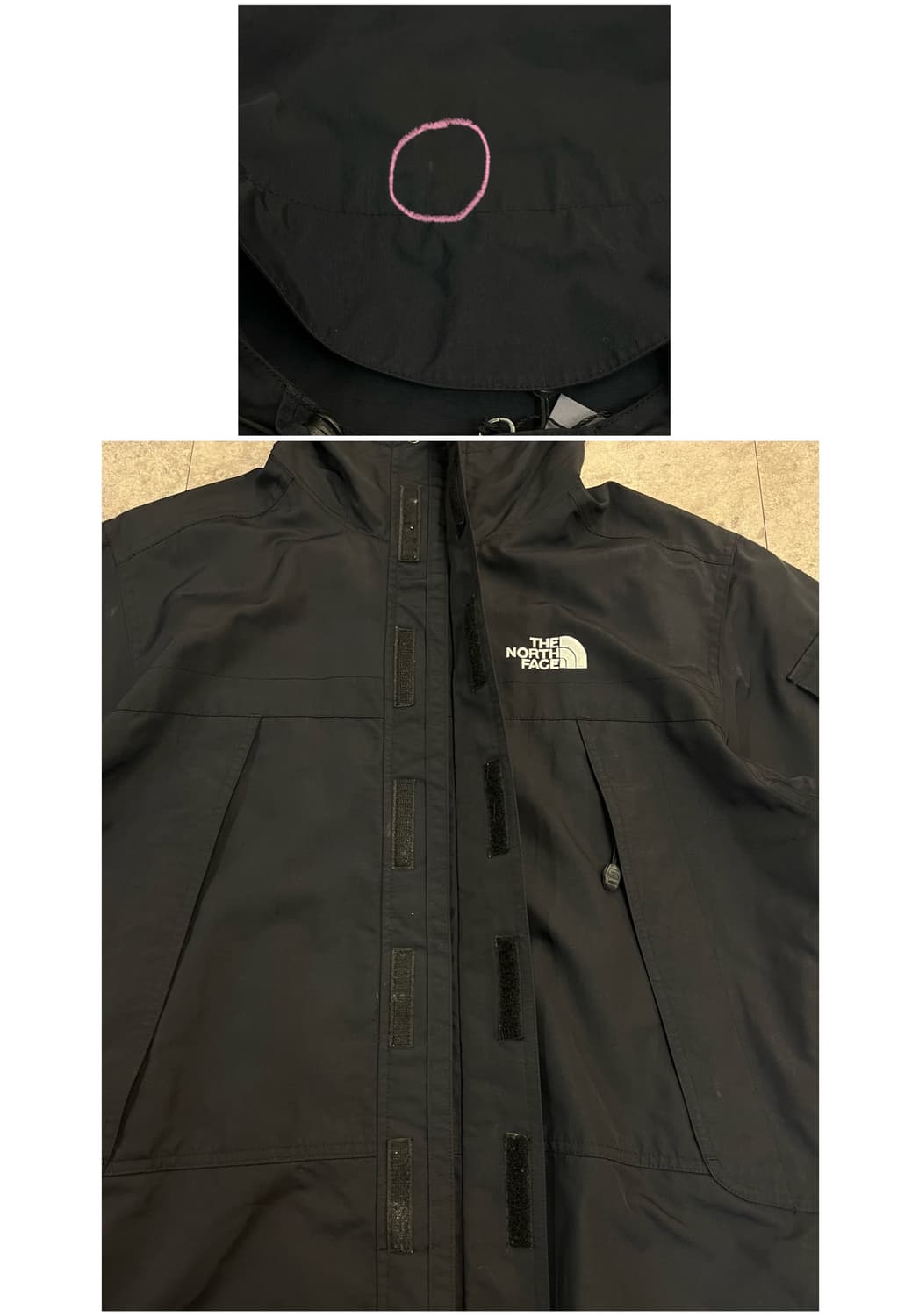 노스페이스 후드 바람막이 블랙 85 #csz3393 상품이미지5