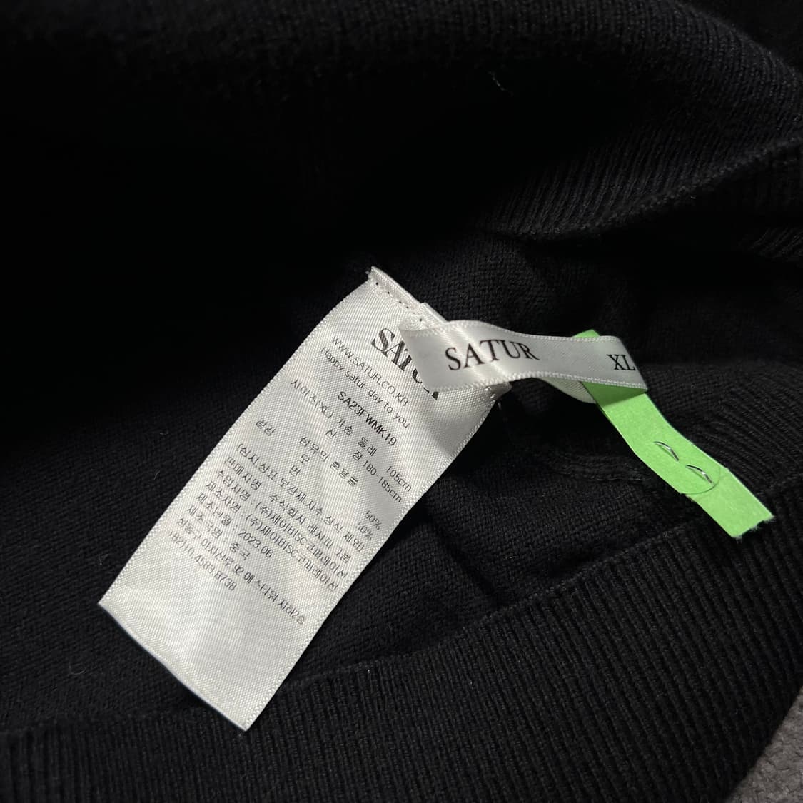 세터 터틀넥 블랙 니트  상품이미지4