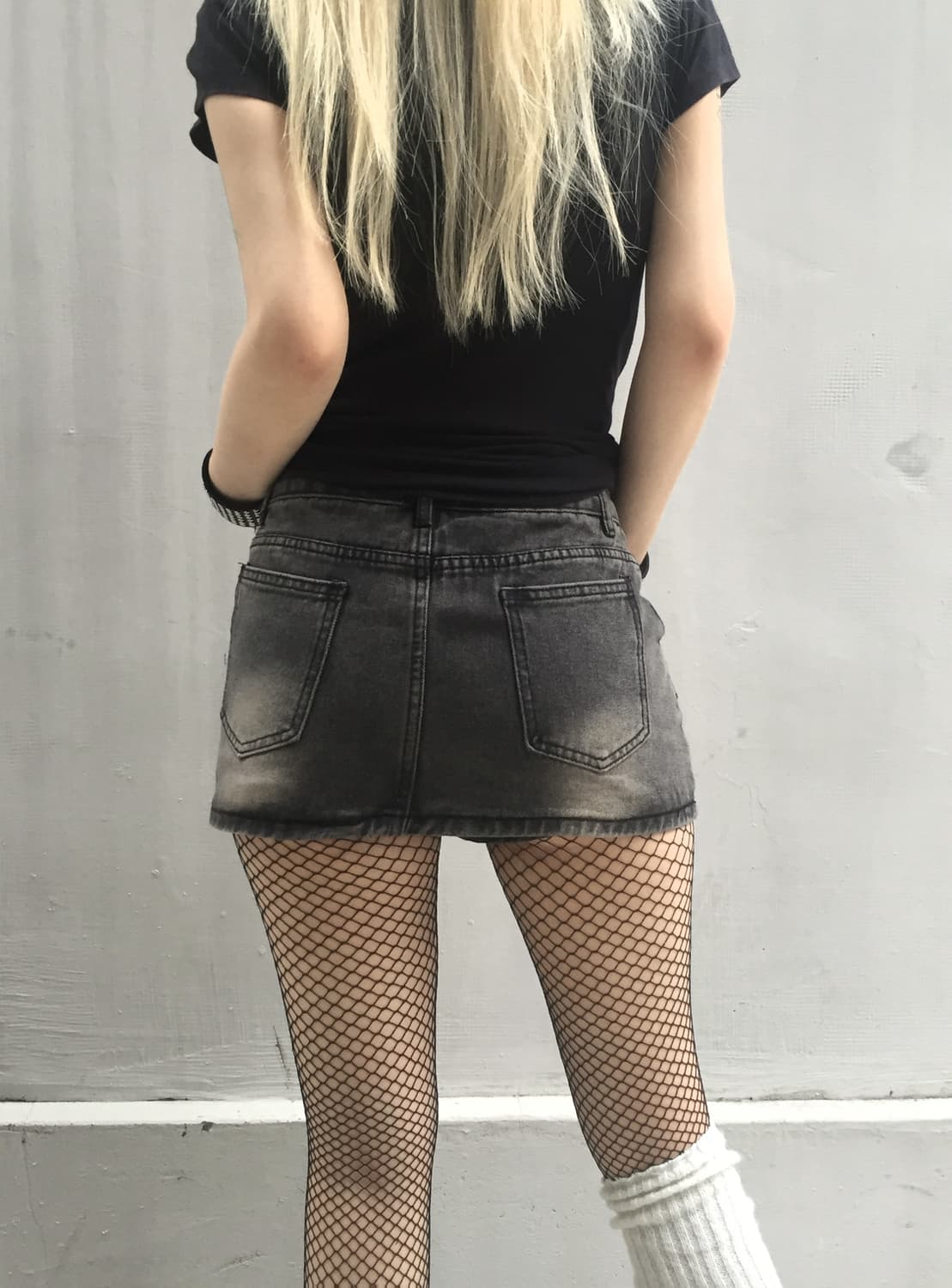 Washed denim short pants  상품이미지2
