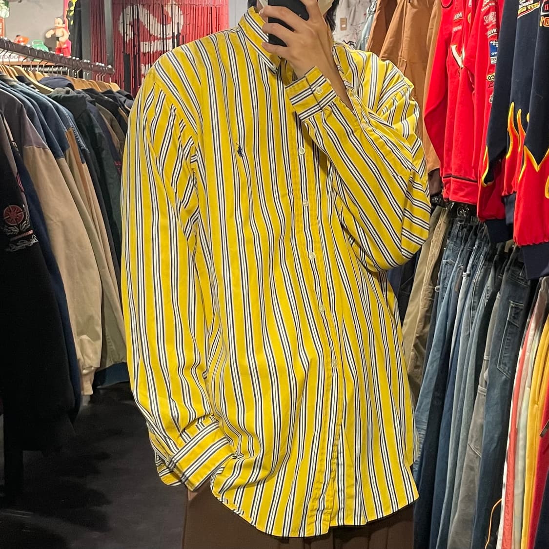 [IM] Polo 폴로 옐로우 스트라이프 긴팔셔츠 상품이미지3