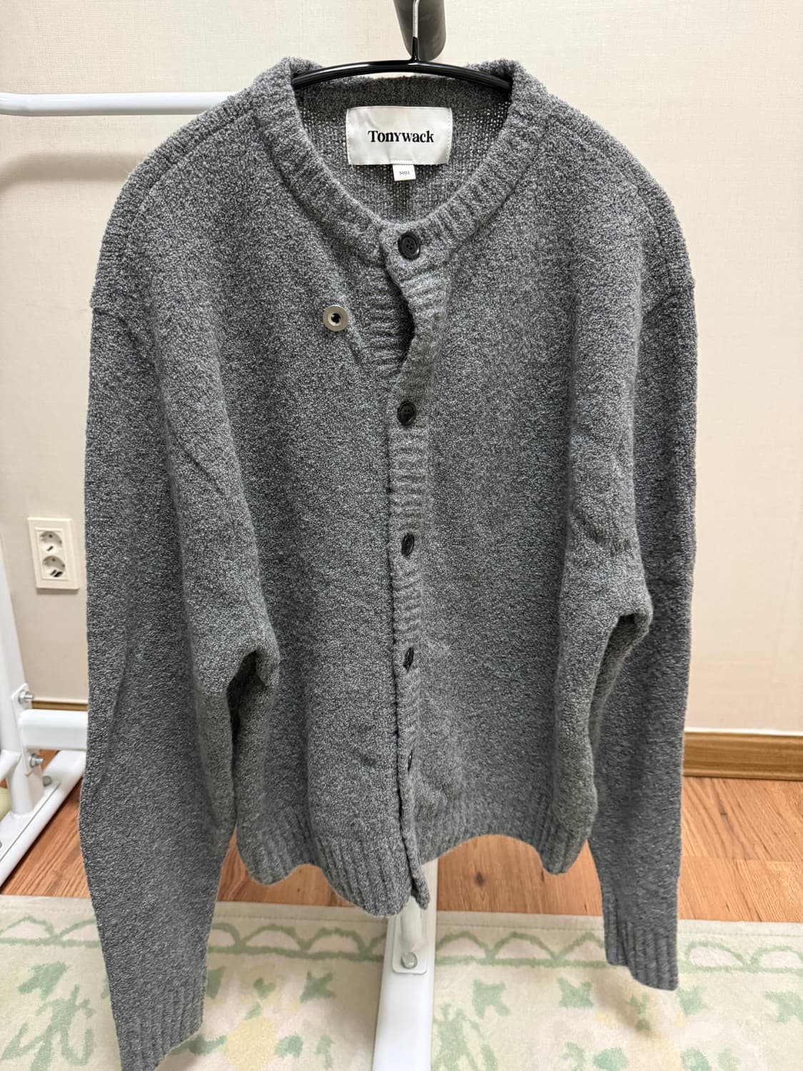 토니웩 베이비 알파카 브러시드 크루넥 가디건 L 상품이미지2