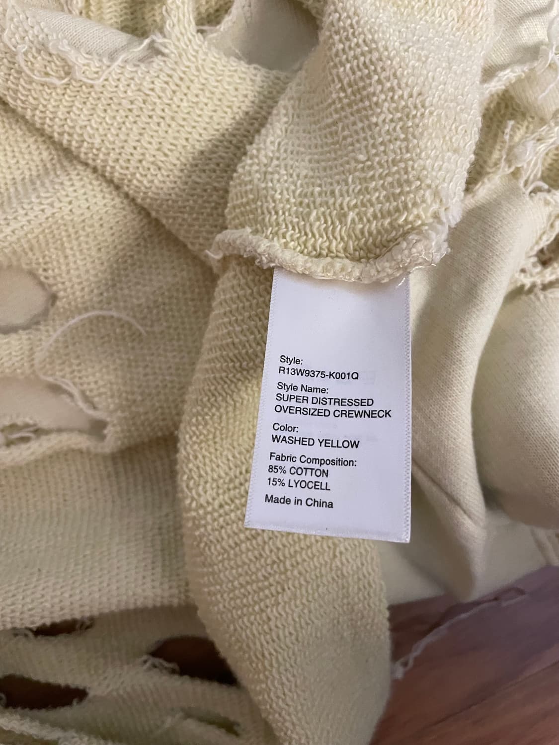 R13 스웻셔츠 상품이미지3