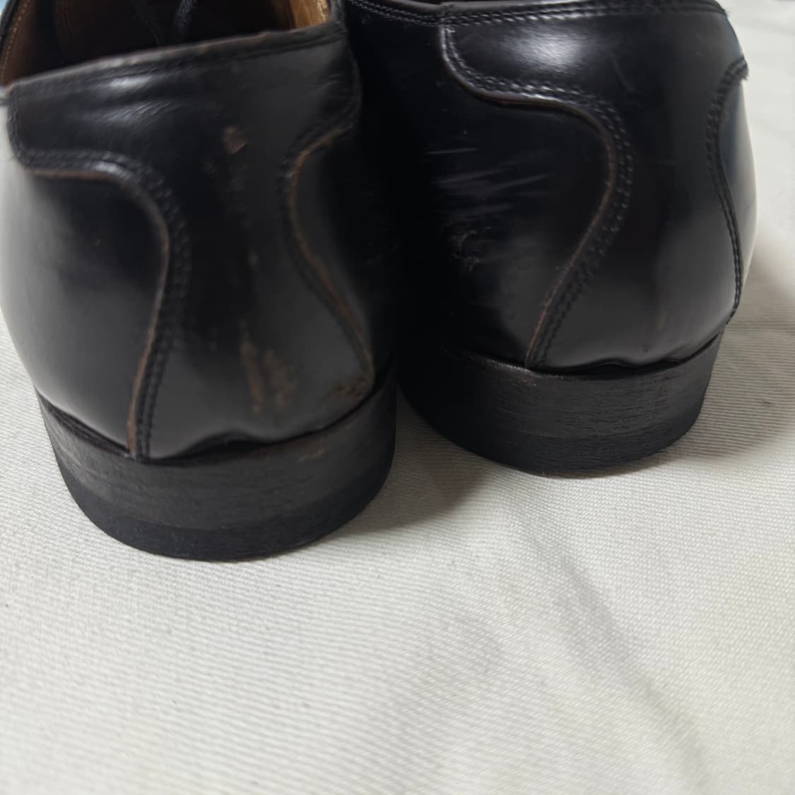 [8 1/2, 265]피그벨 블랙 미해군 서비스 슈즈 더비 상품이미지7