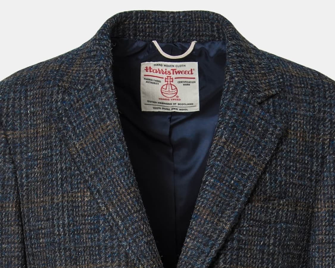 (새상품)빈폴 네이비 해리스트위드 싱글체스터 코트 105 상품이미지4