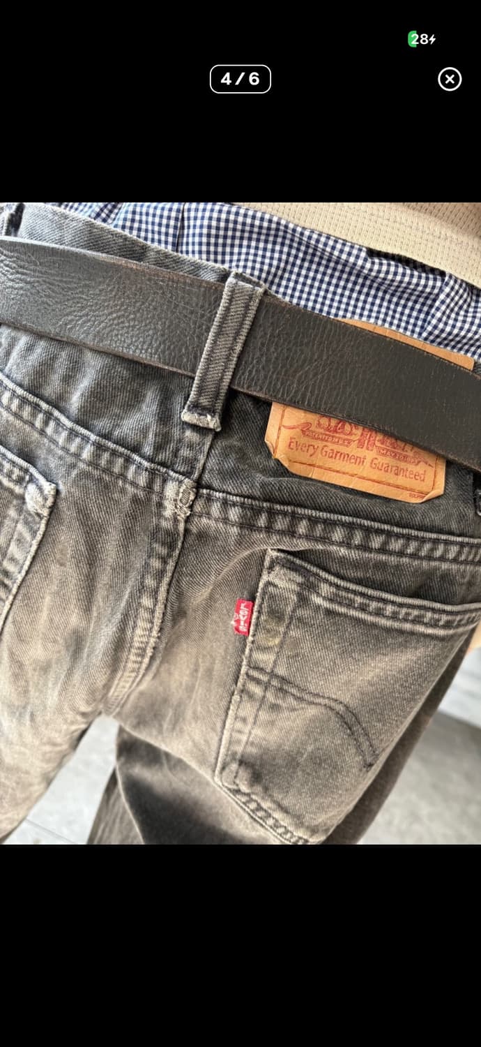 리바이스 516 흑청 상품이미지3