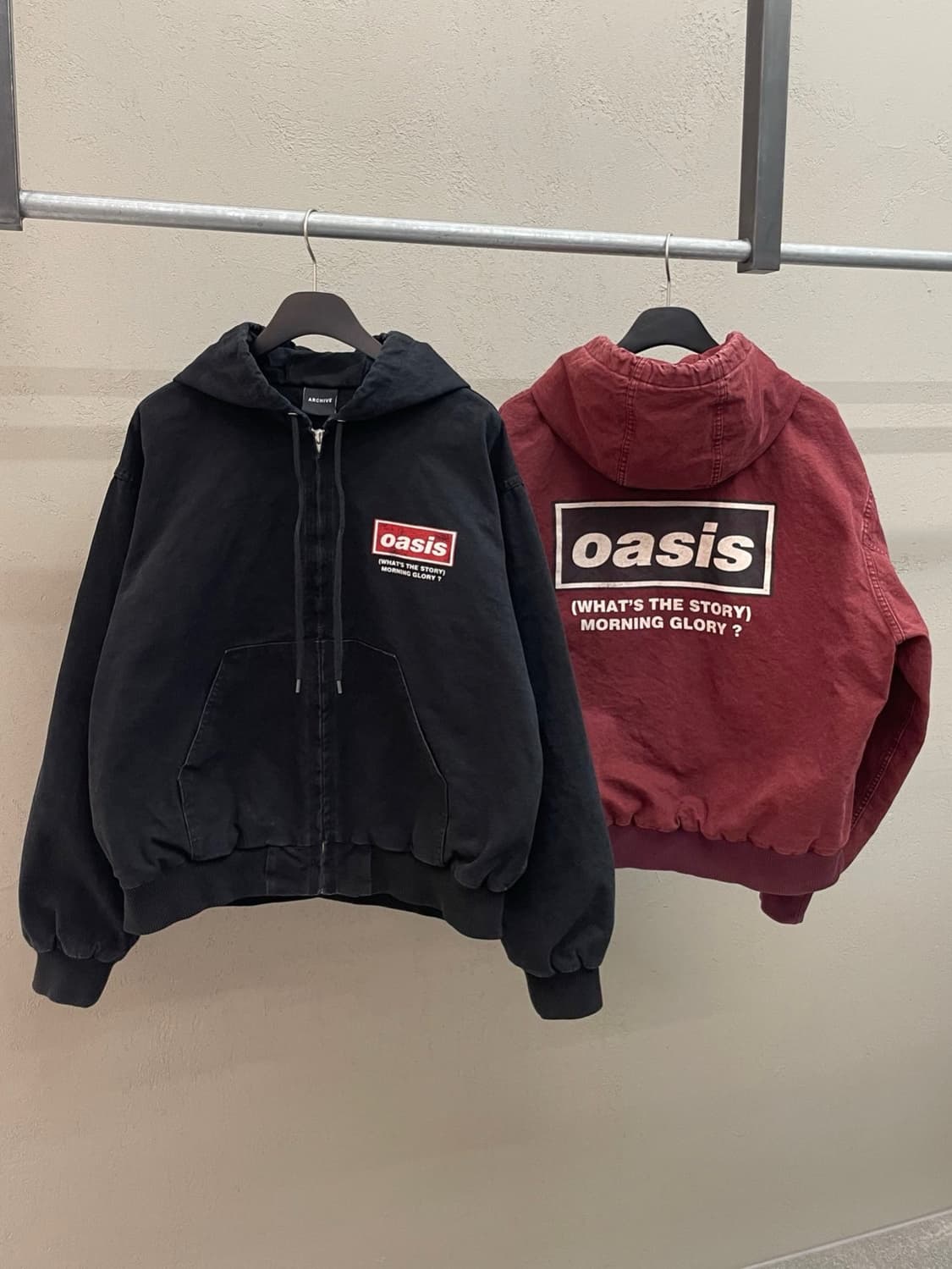 오아시스 빈티지 피그먼트 후드집업 상품이미지1