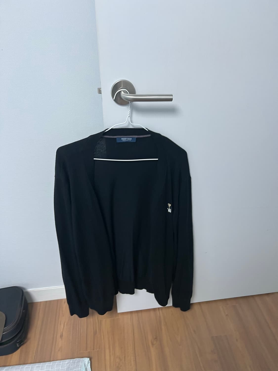 테디베어 검정 가디건 상품이미지1