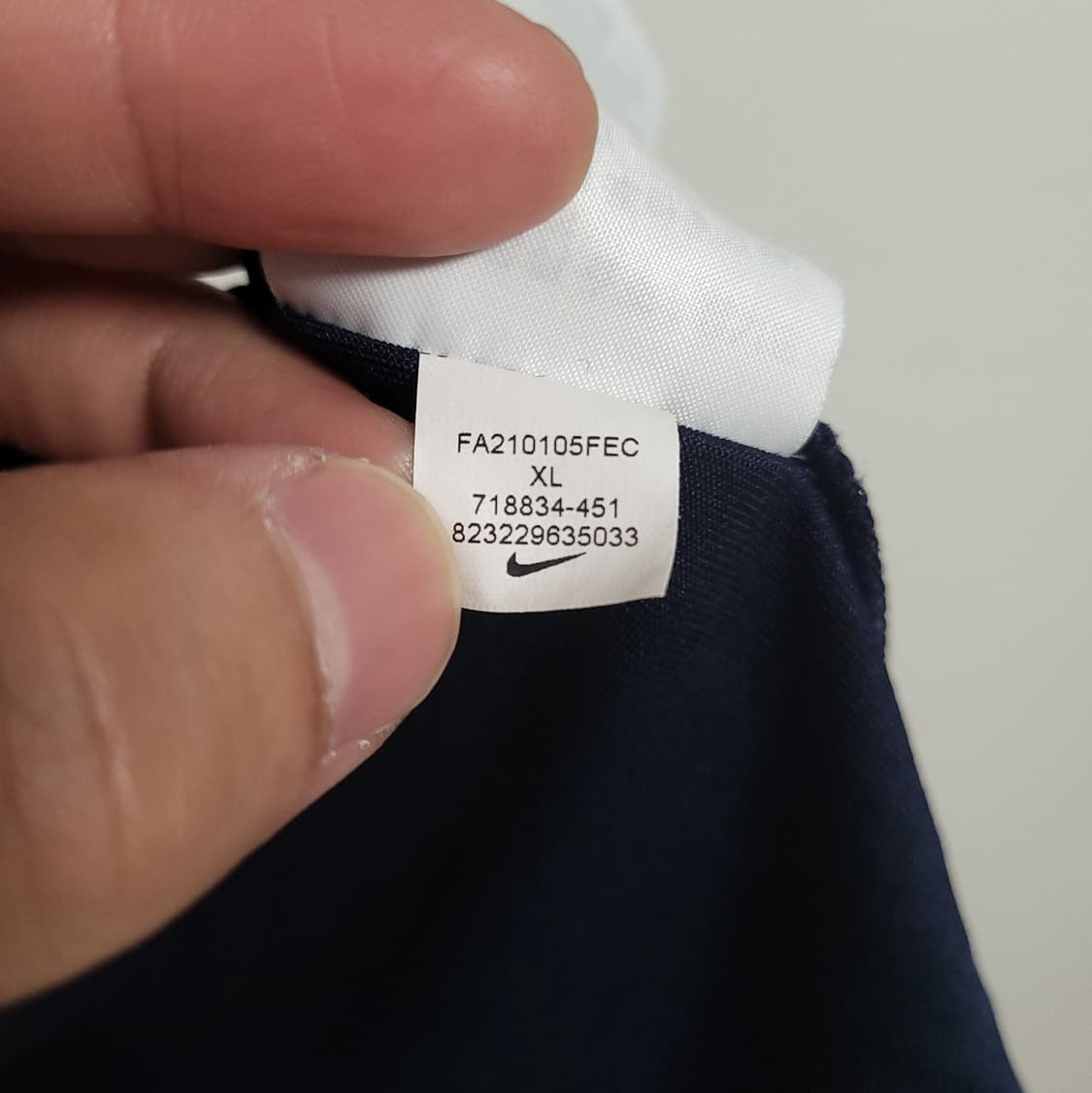 (XL) NIKE 나이키 드라이핏 기능성 반팔 티셔츠 다크 네이비 상품이미지4