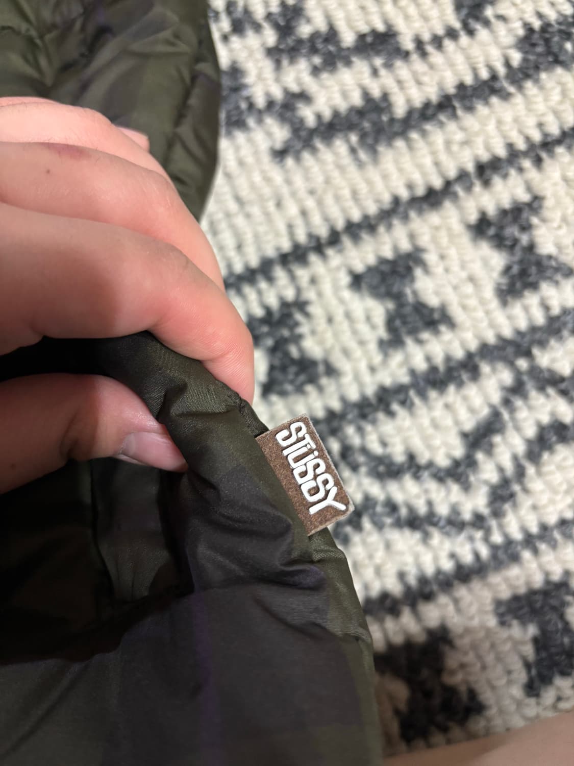 급처) 스투시 체크패턴 패딩 상품이미지5