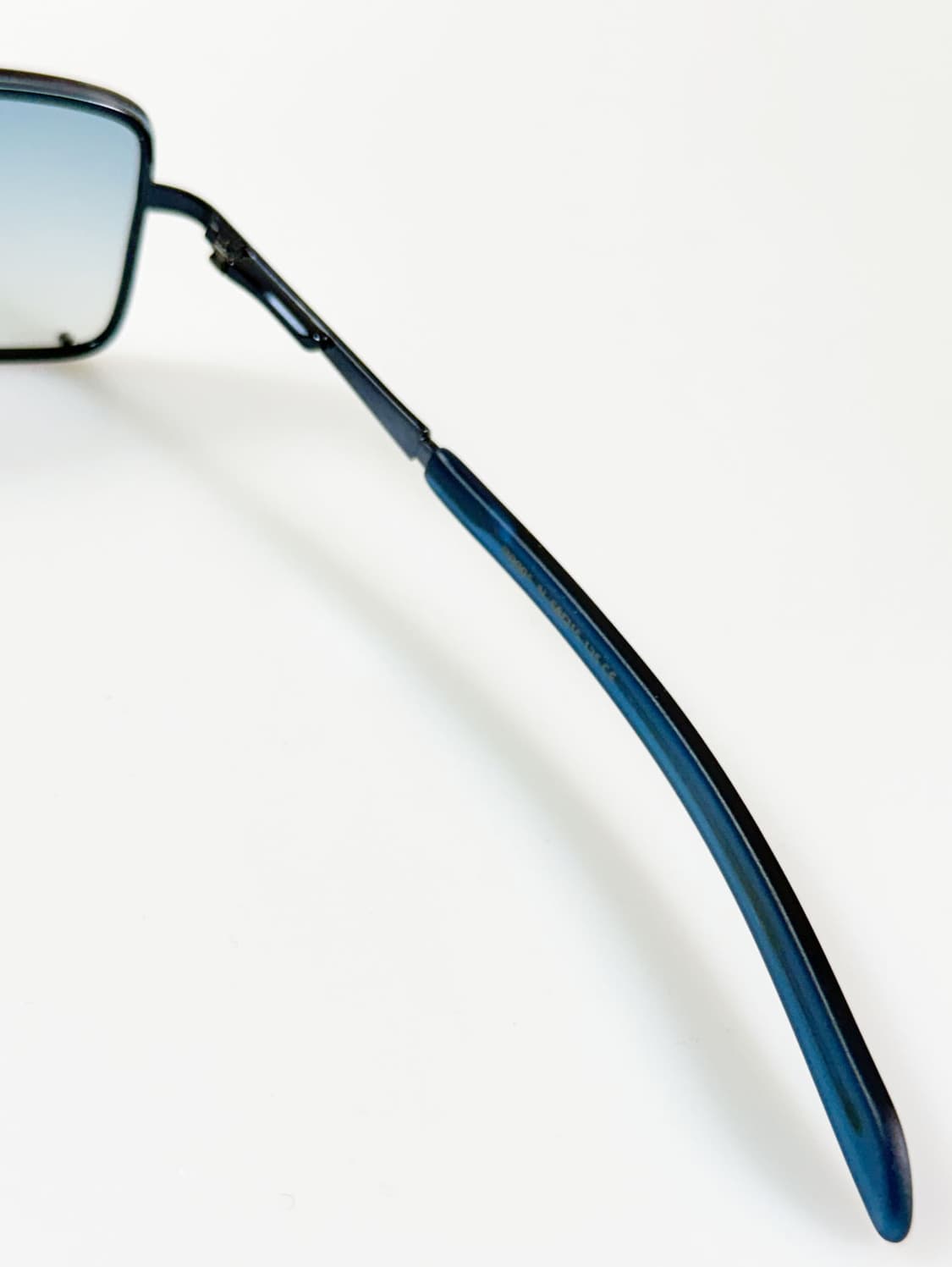 90s IXRON 무테 스퀘어 블루틴트 빈티지 선글라스 상품이미지6