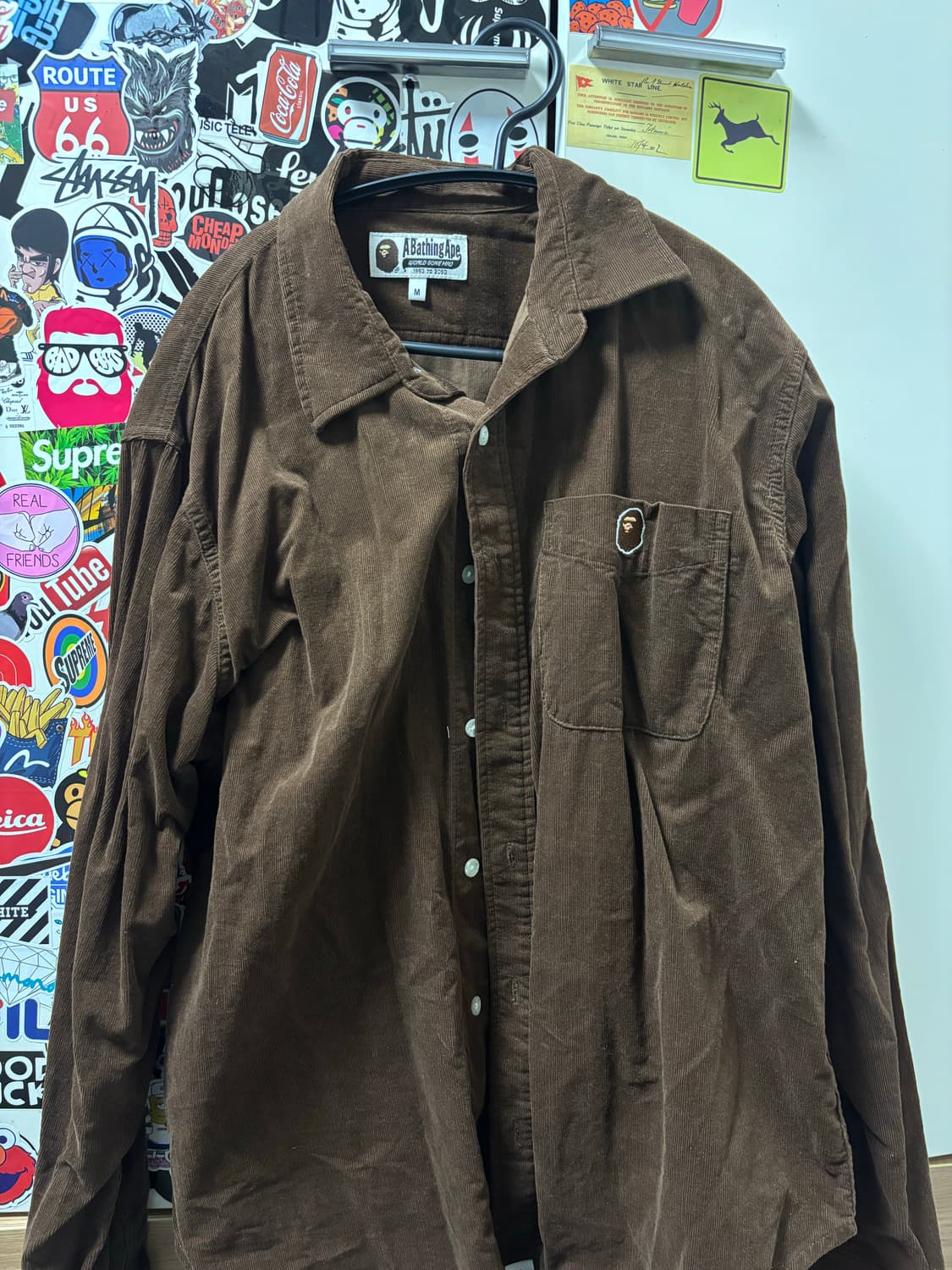 베이프 코듀로이 셔츠 상품이미지1