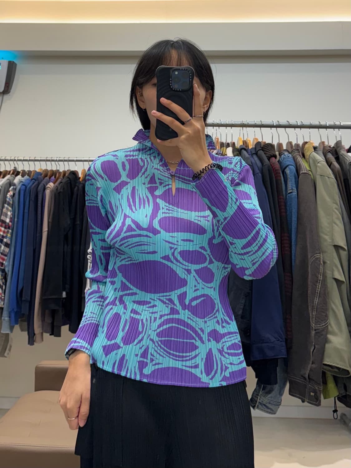 플리츠 플리즈 그래픽 탑 상품이미지8