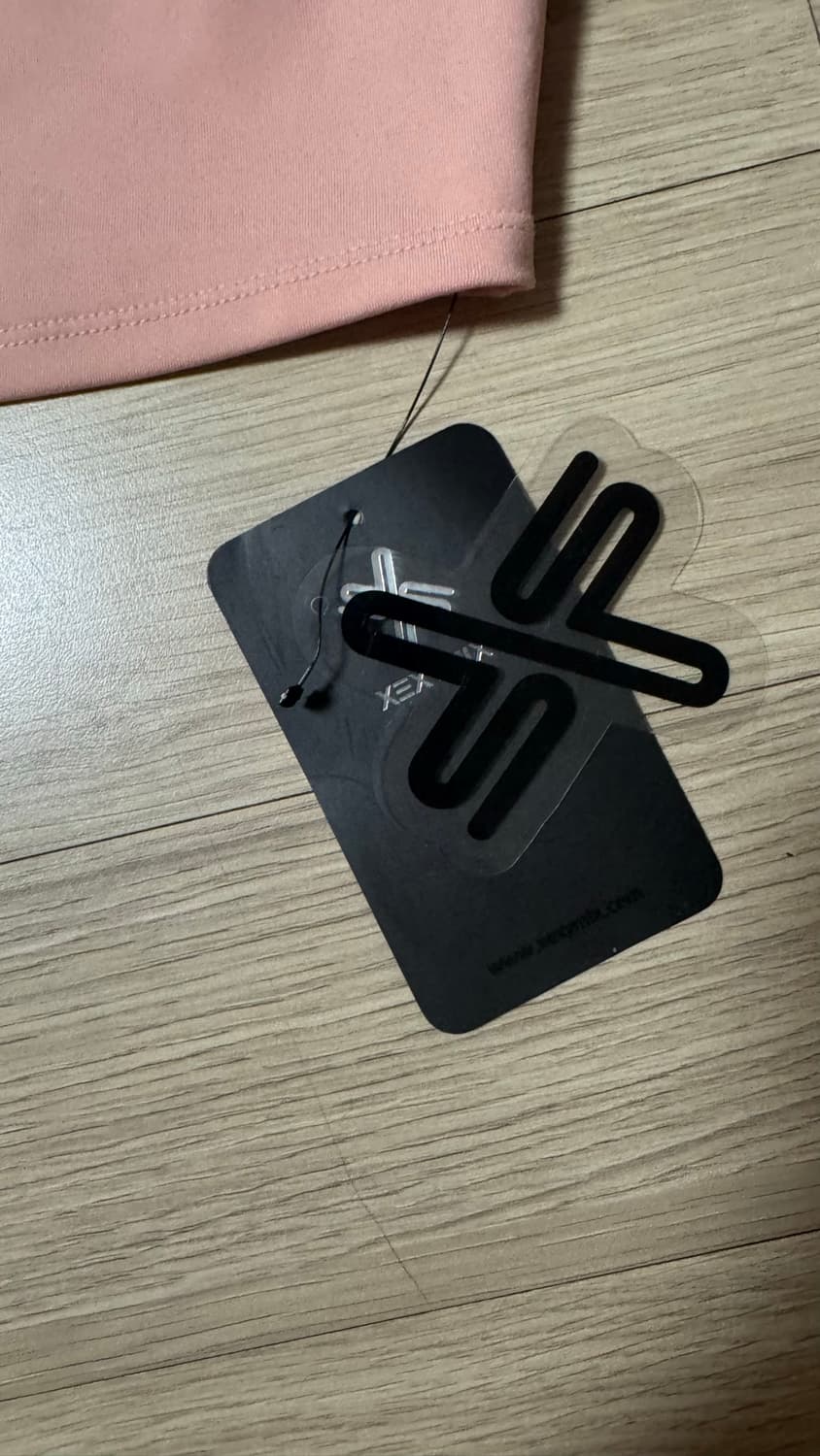 젝시믹스 핑크색 스퀘어넥 크롭 반팔티 S 상품이미지5