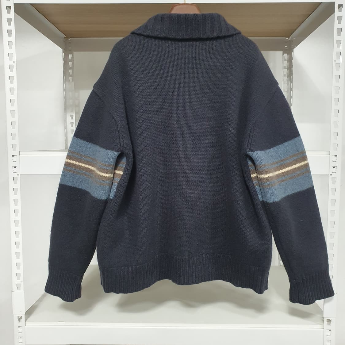 빈티지 아메카지 올젠 나바호 코위찬 헤비 니트 집업 105 상품이미지4