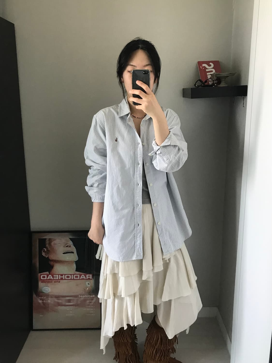 폴로 랄프로렌 포니 로고 스트라이프 셔츠 상품이미지2