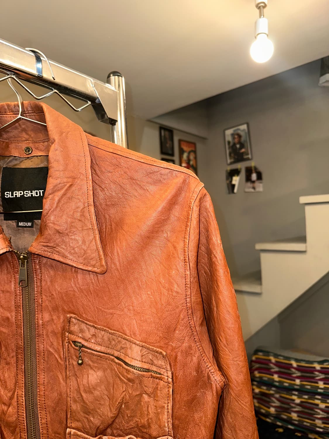 Slap shot multi pocket lambskin jacket 상품이미지5