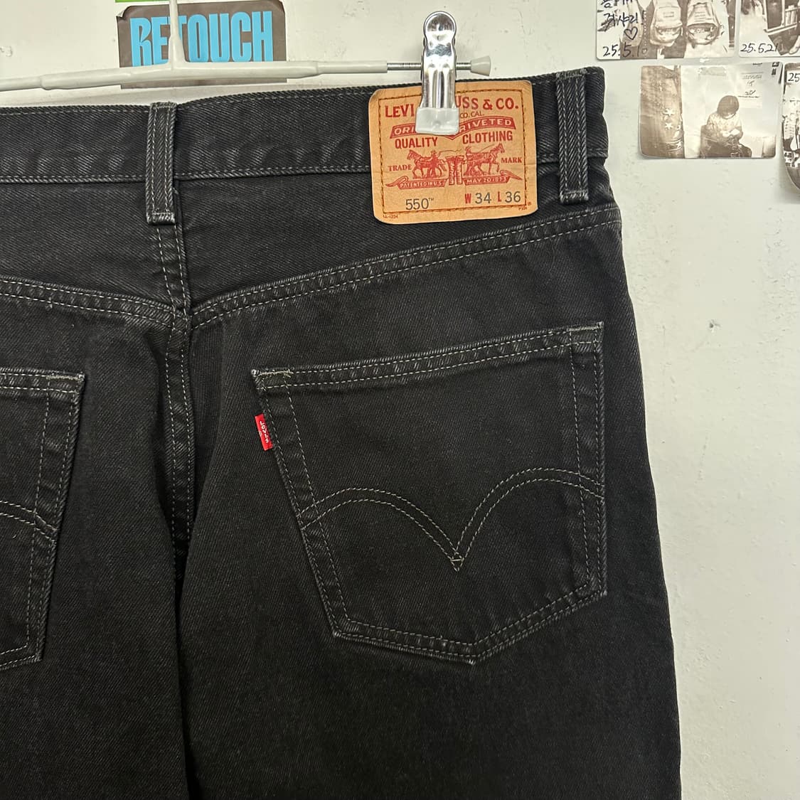 00’s 리바이스 550 릴렉스핏 블랙진 상품이미지6