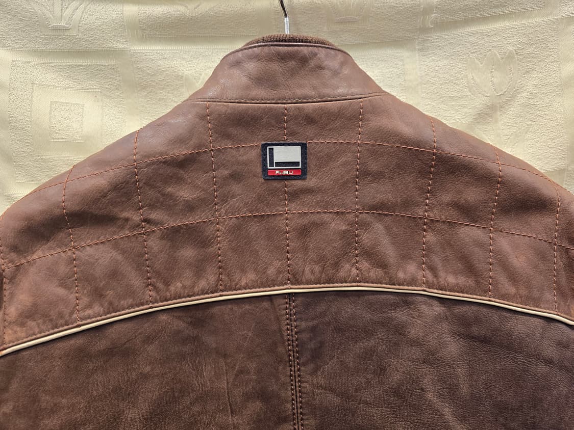 후부진스 FUBU 빈티지 가죽 자켓 L (100) 상품이미지7