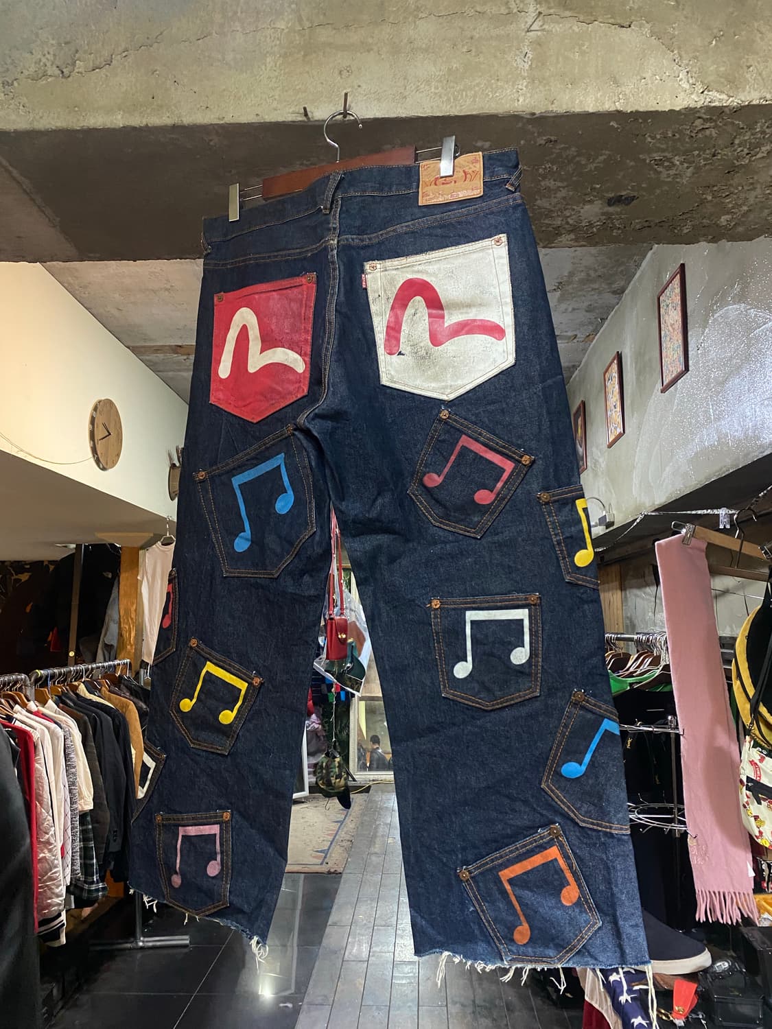 EVISU 에비수 컬티포켓 멜로디 팬츠 38 상품이미지1