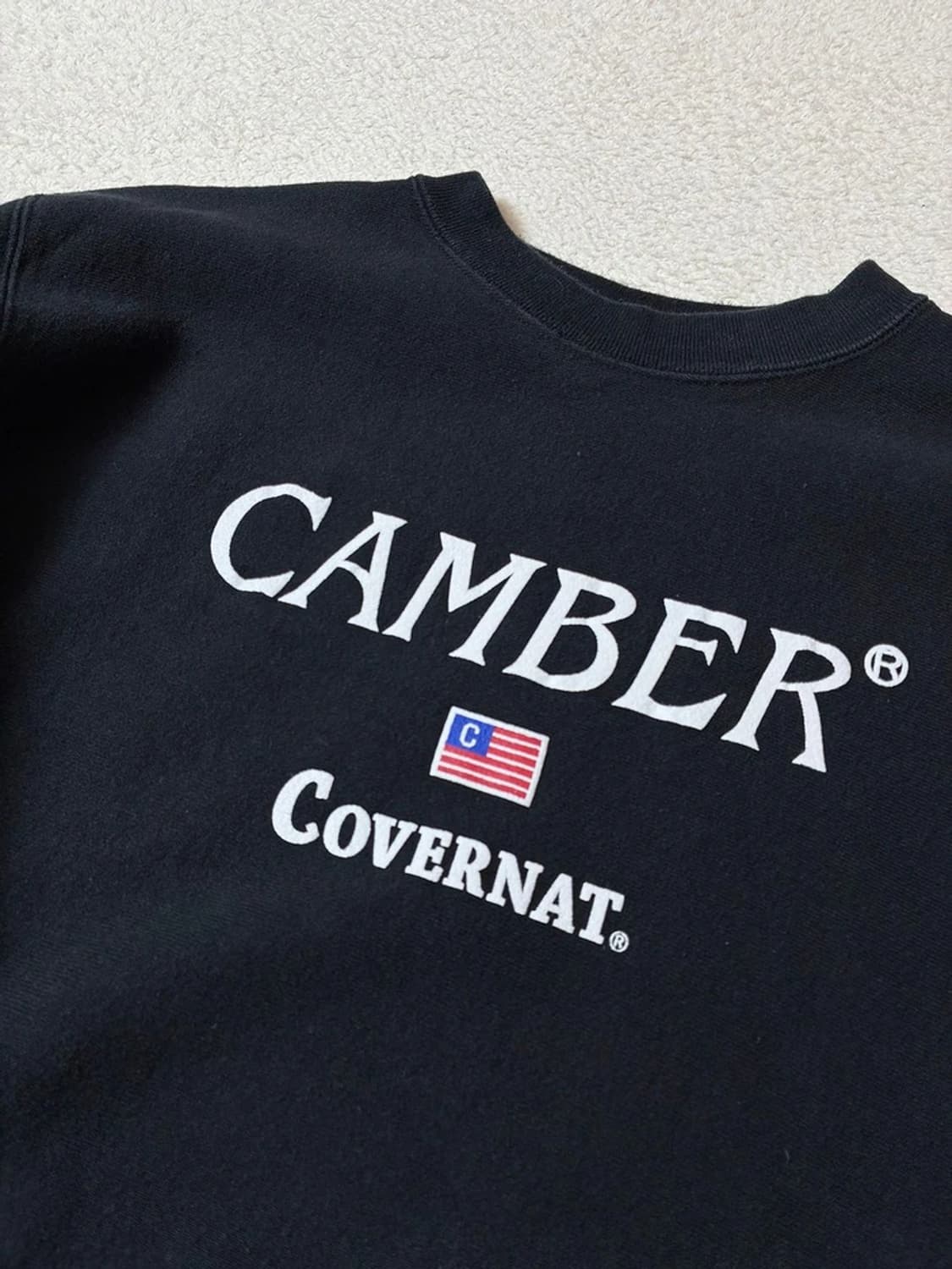 캠버 x 커버낫 USA 빅로고 헤비코튼 스웻 맨투맨 PN7233 상품이미지3