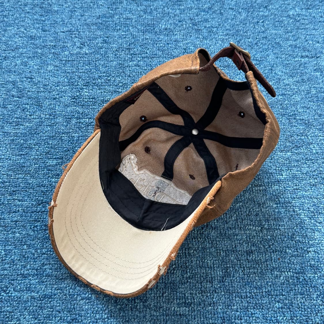 본더치 브라운 빈티지 볼캡 모자 상품이미지5