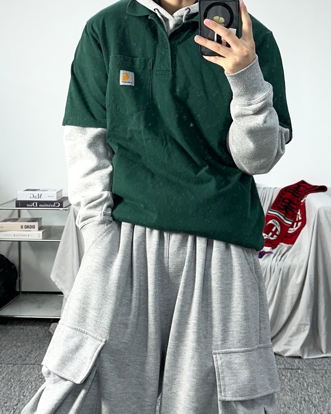 칼하트 그린 포켓 pk S 상품이미지3