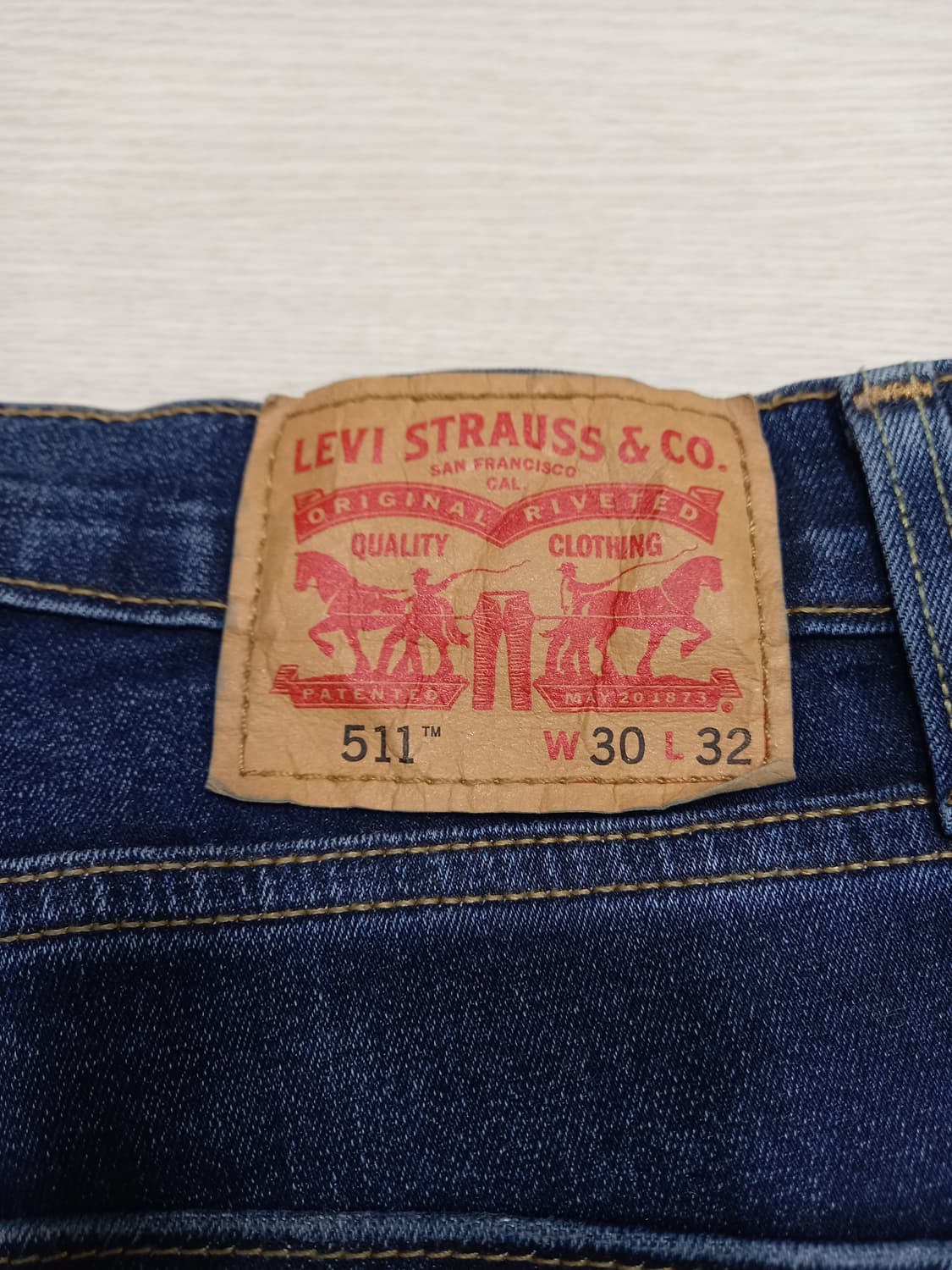 30 리바이스511 워싱 스판 슬림일자진 30-166 상품이미지5