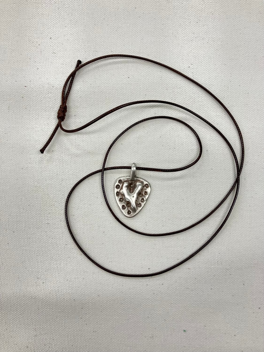 Melting Heart Pendant Necklace (Silver) 상품이미지1