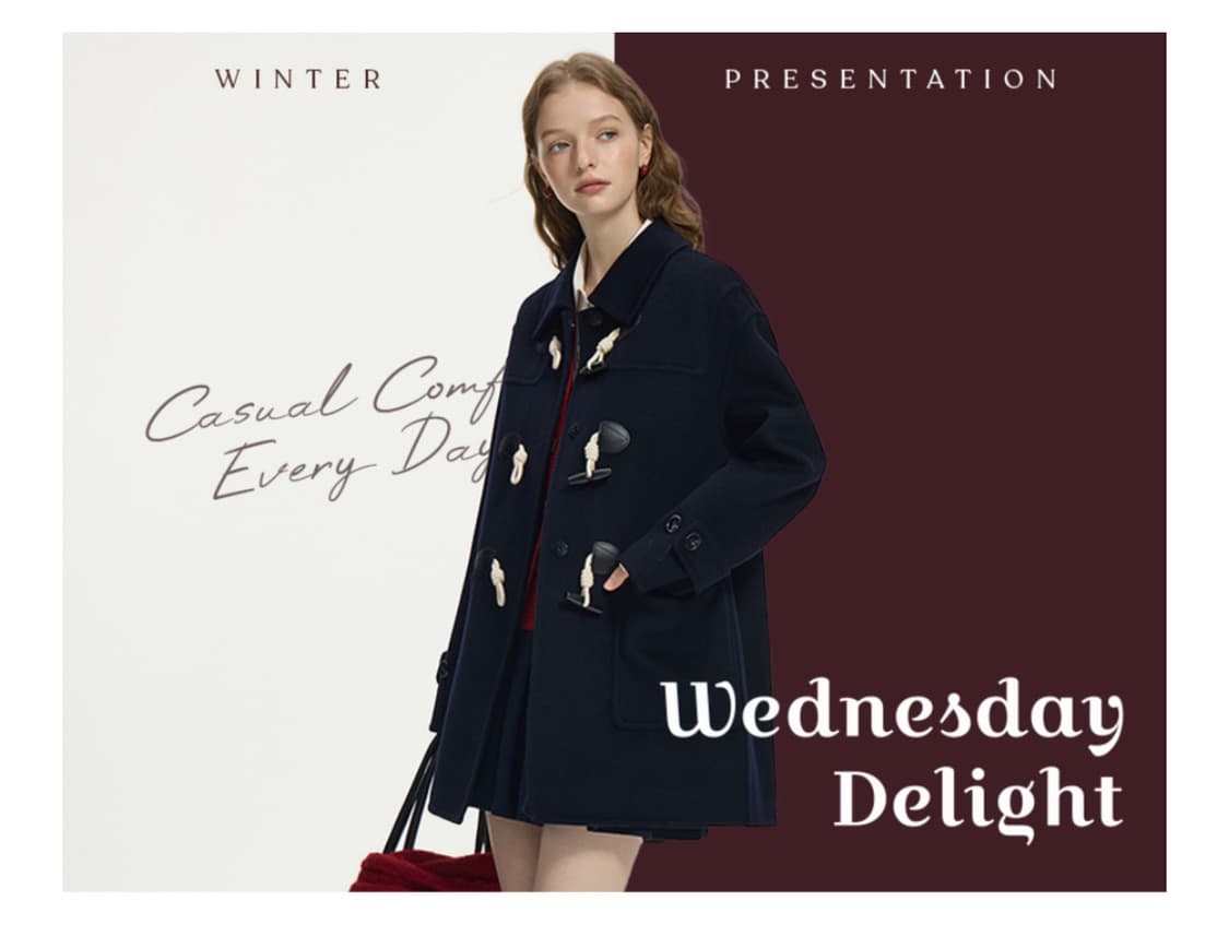 웬스데이딜라잇) button wool mid-length coat 상품이미지2