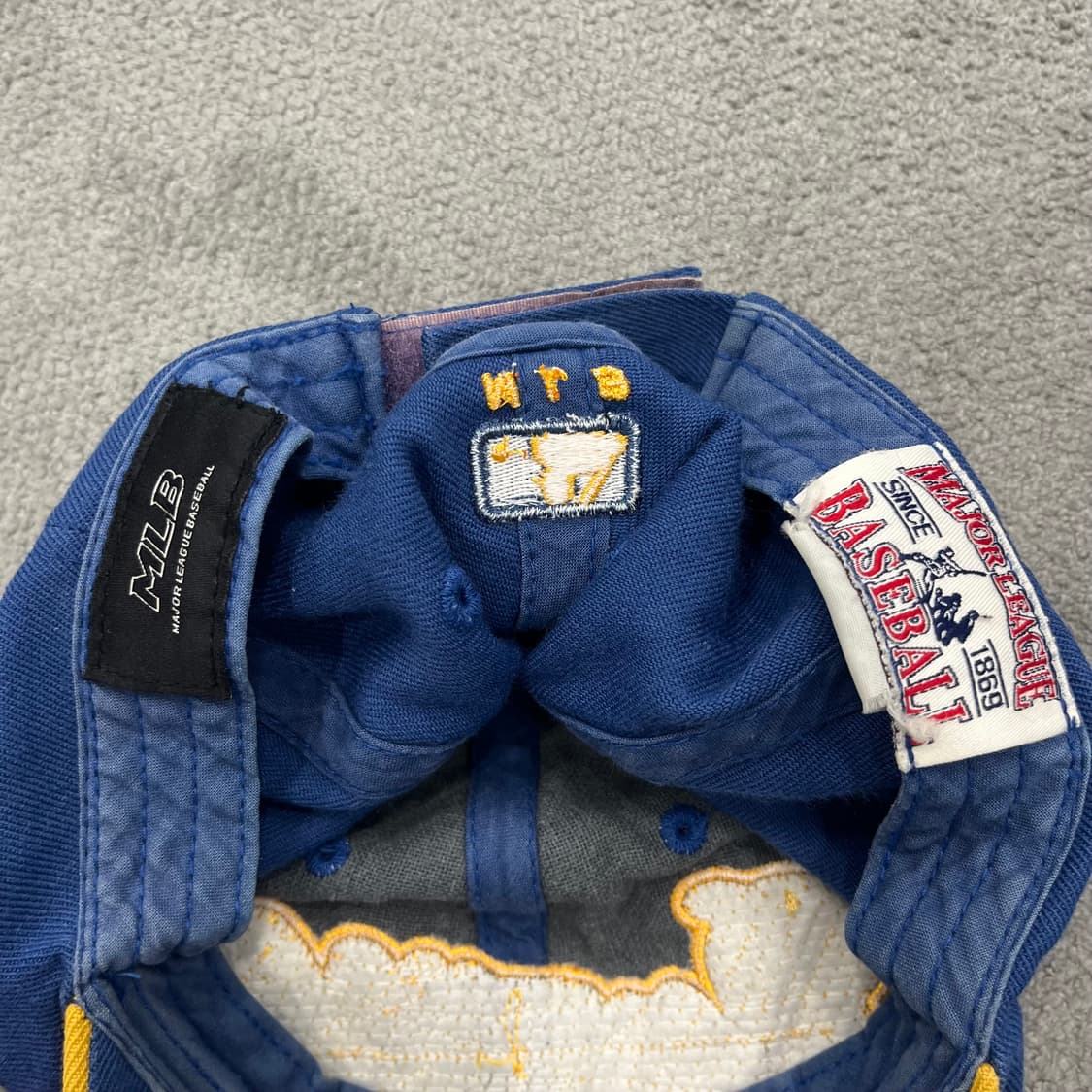 MLB 브레이브스 야구모자 블루/옐로우 상품이미지5