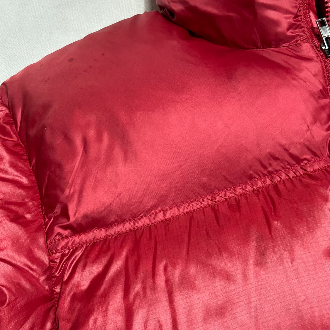 M 노스페이스 써밋 850 SE 레드 유광 구스다운 패딩 상품이미지6