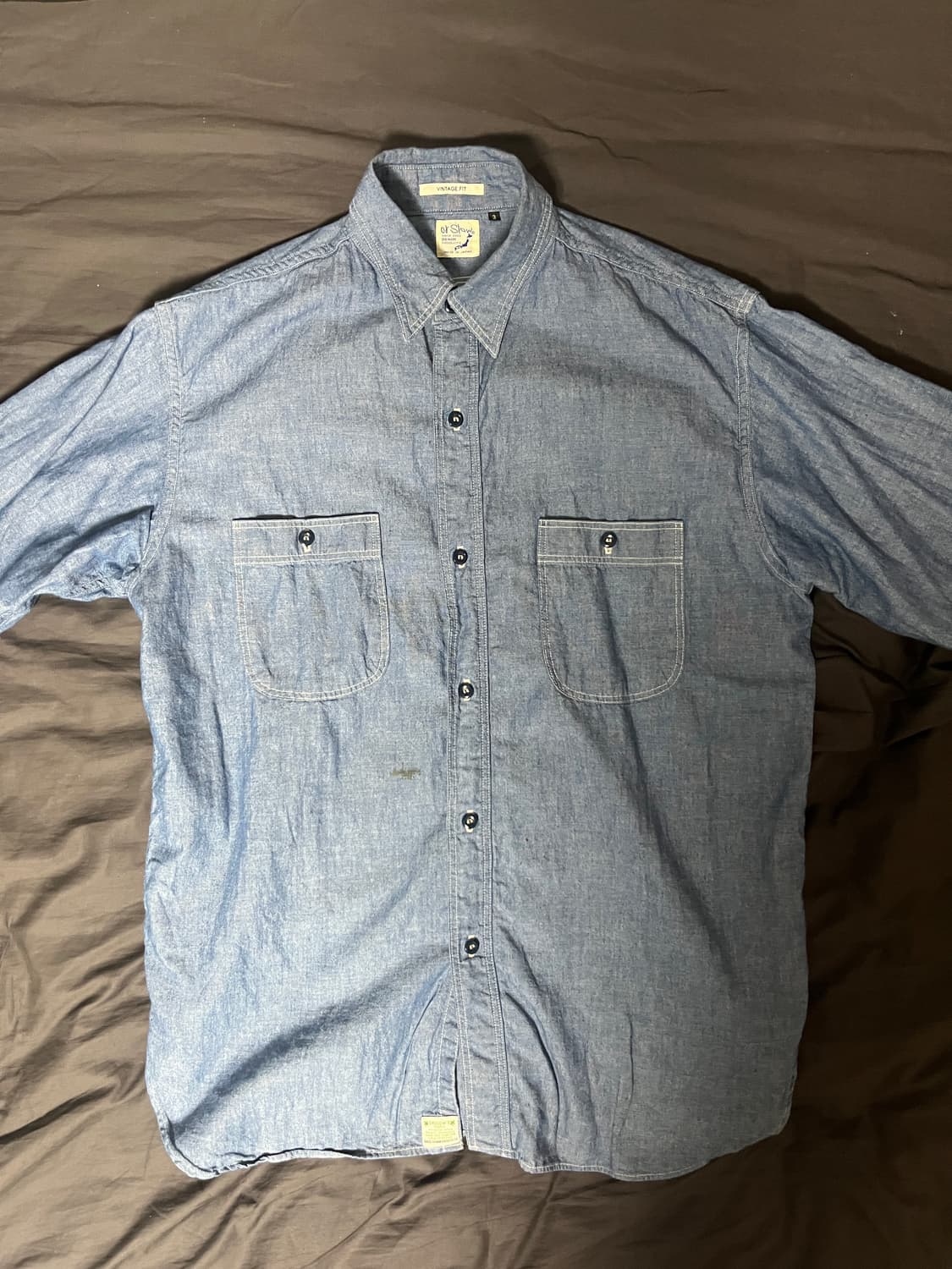 [3] 오어슬로우 샴브레이 셔츠 상품이미지3