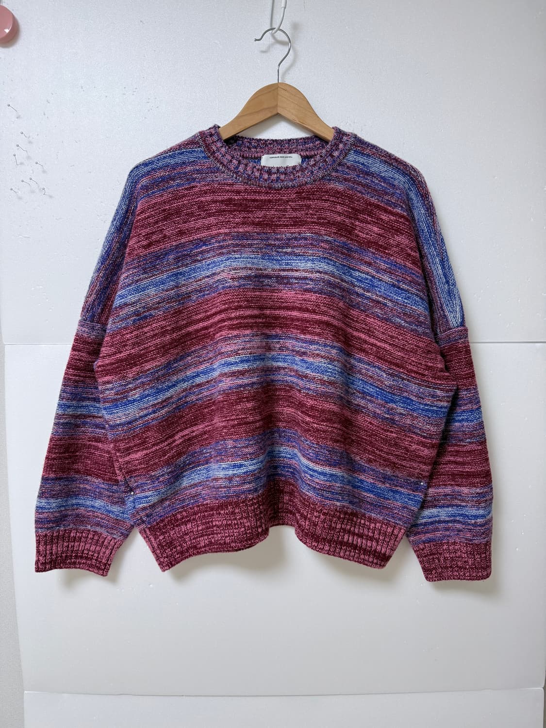 비바스튜디오(vivastudio) 멀티컬러 니트 오버핏 상품이미지1