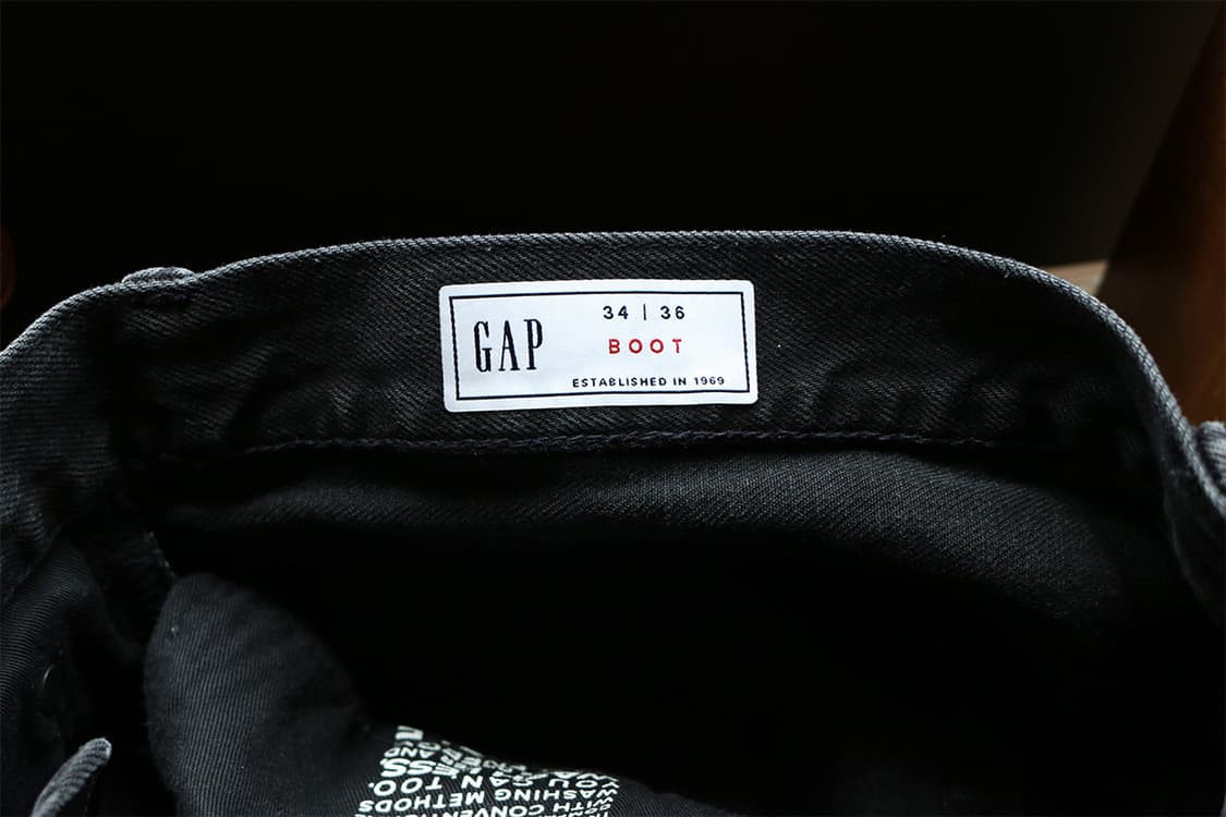 갭 블랙 부츠컷 팬츠 상품이미지7