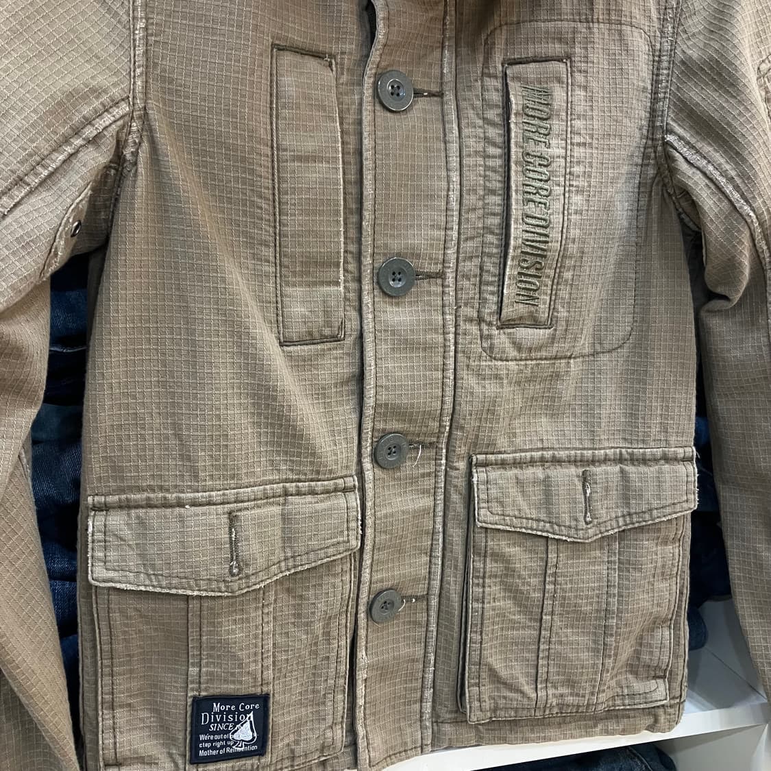 MCD 카키 밀리터리 후드 야상 자켓 S 상품이미지5