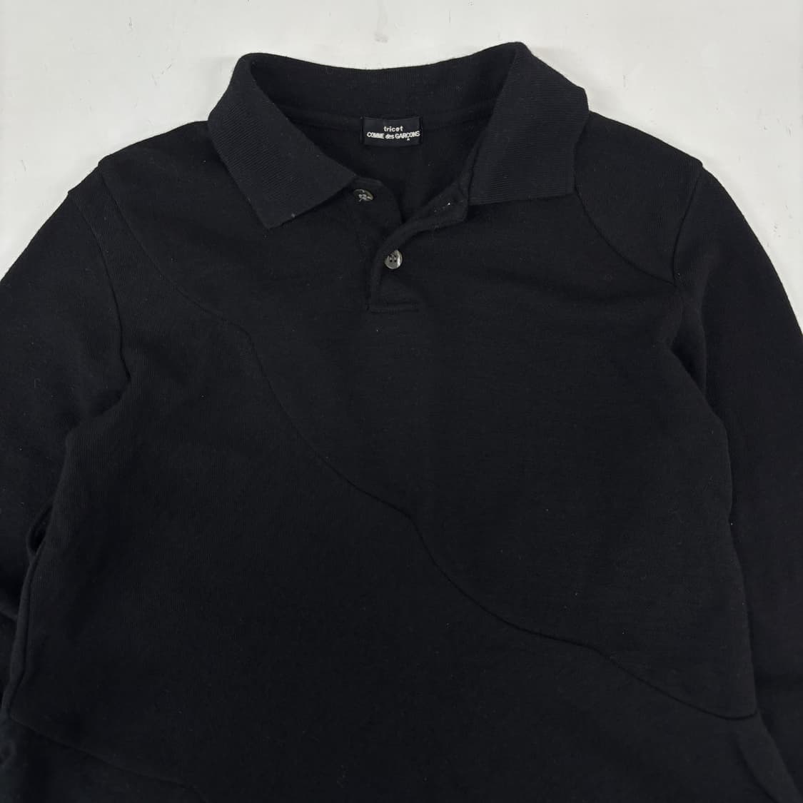 96s 꼼데가르송 트리콧 절개 니트 상품이미지2