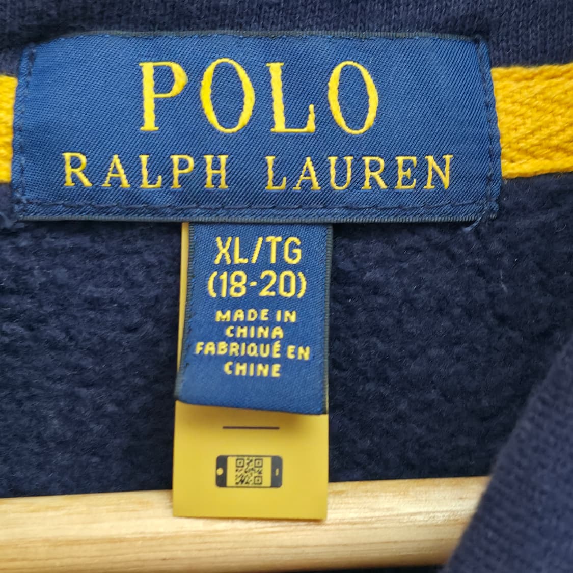 [M] 폴로 랄프로렌 네이비 숄카라 맨투맨 신형 큐알택 상품이미지6