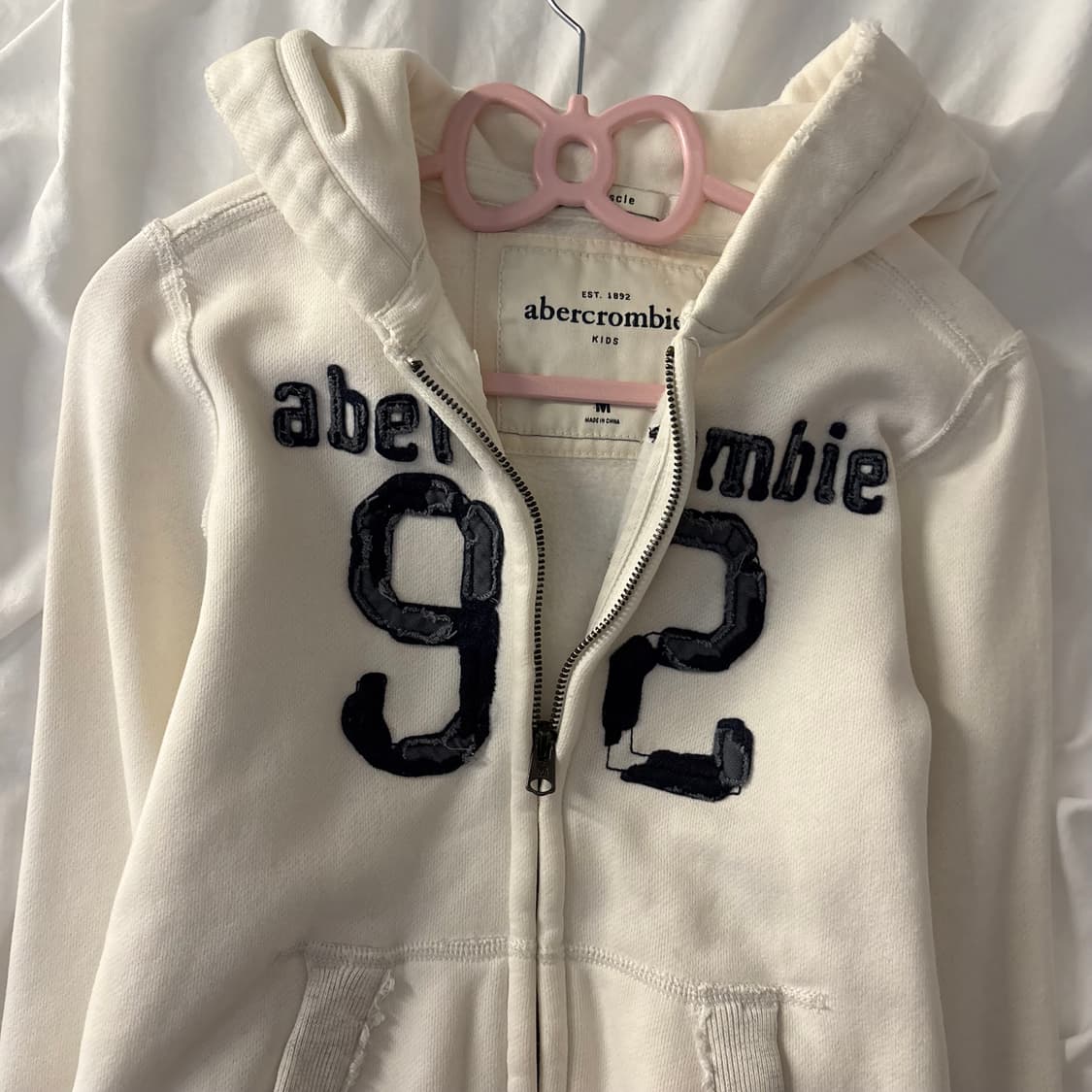 아베크롬비 데님 로고 후드집업 상품이미지2