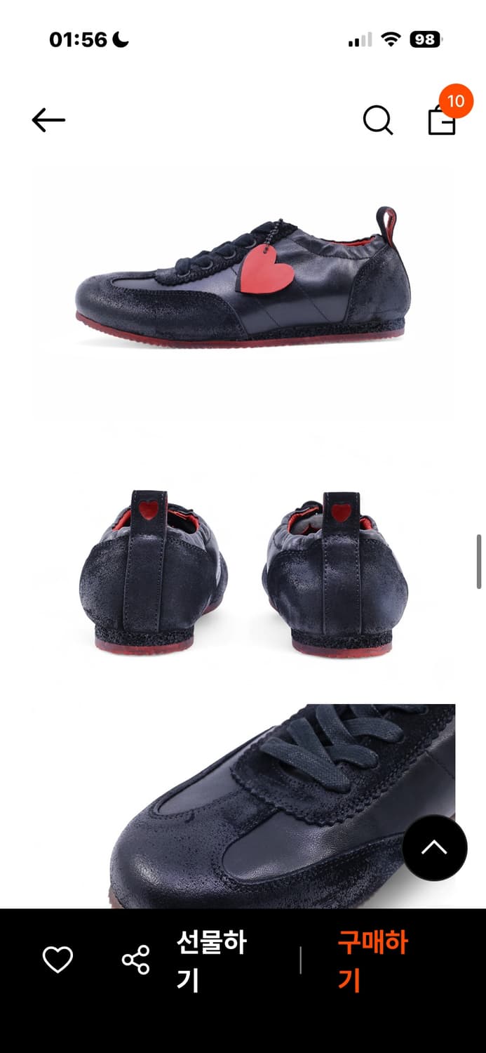 나야와시 x 야세 로우라인 팡 스니커즈 신발 운동화 레드 상품이미지4