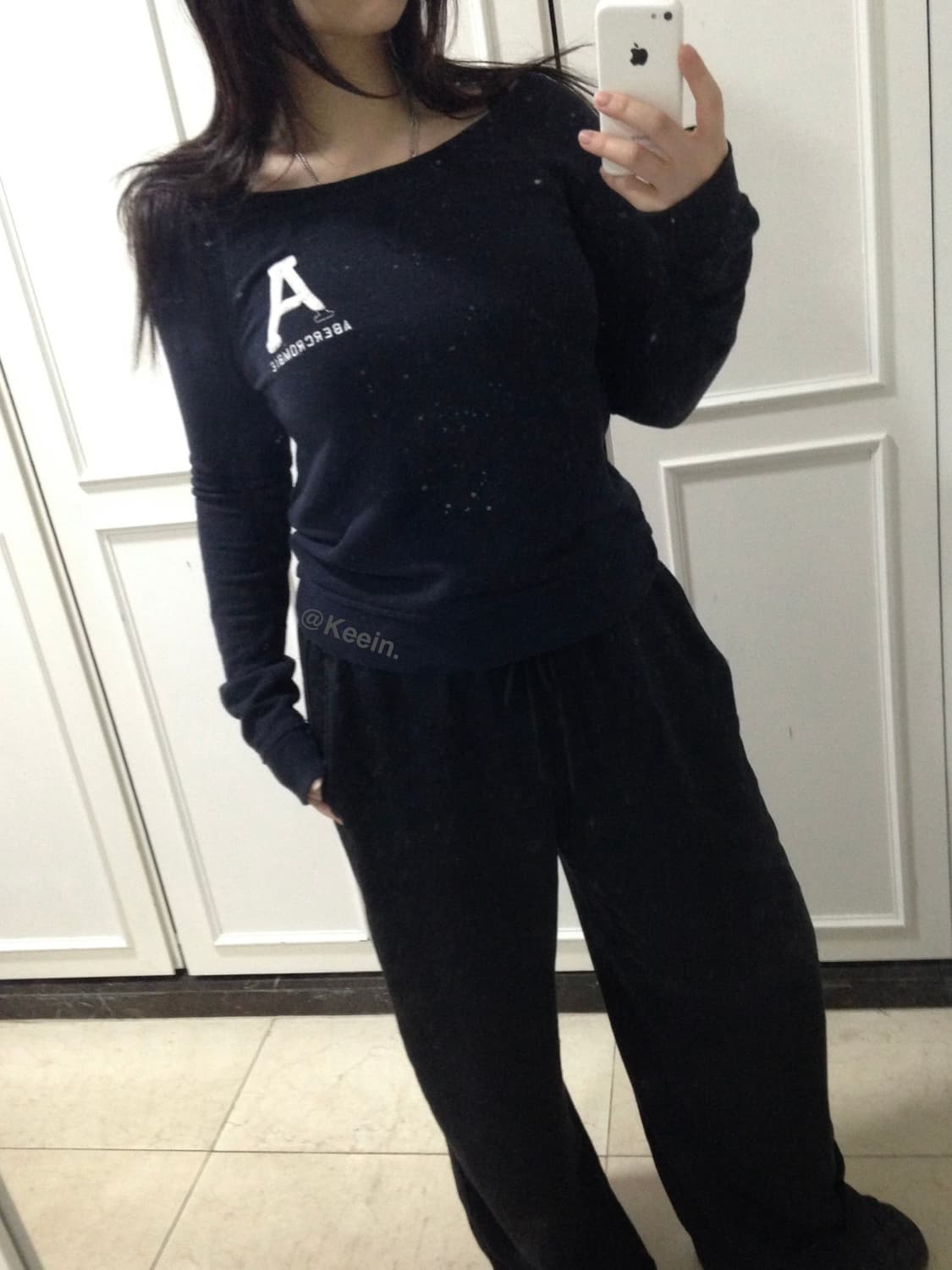 Abercrombie navy sweat shirt 상품이미지1