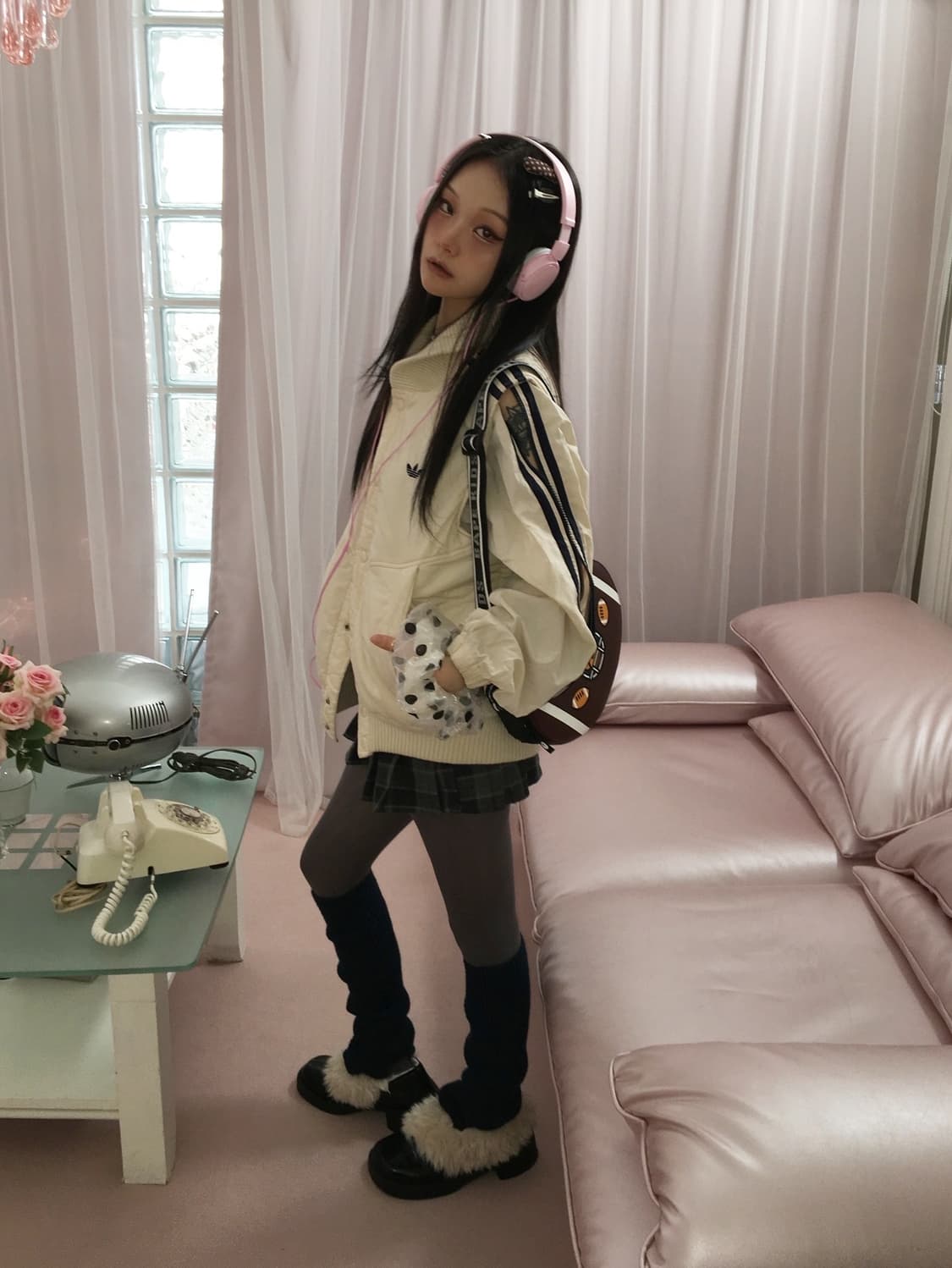 아디다스 70s 서독제 절개 패딩 상품이미지6