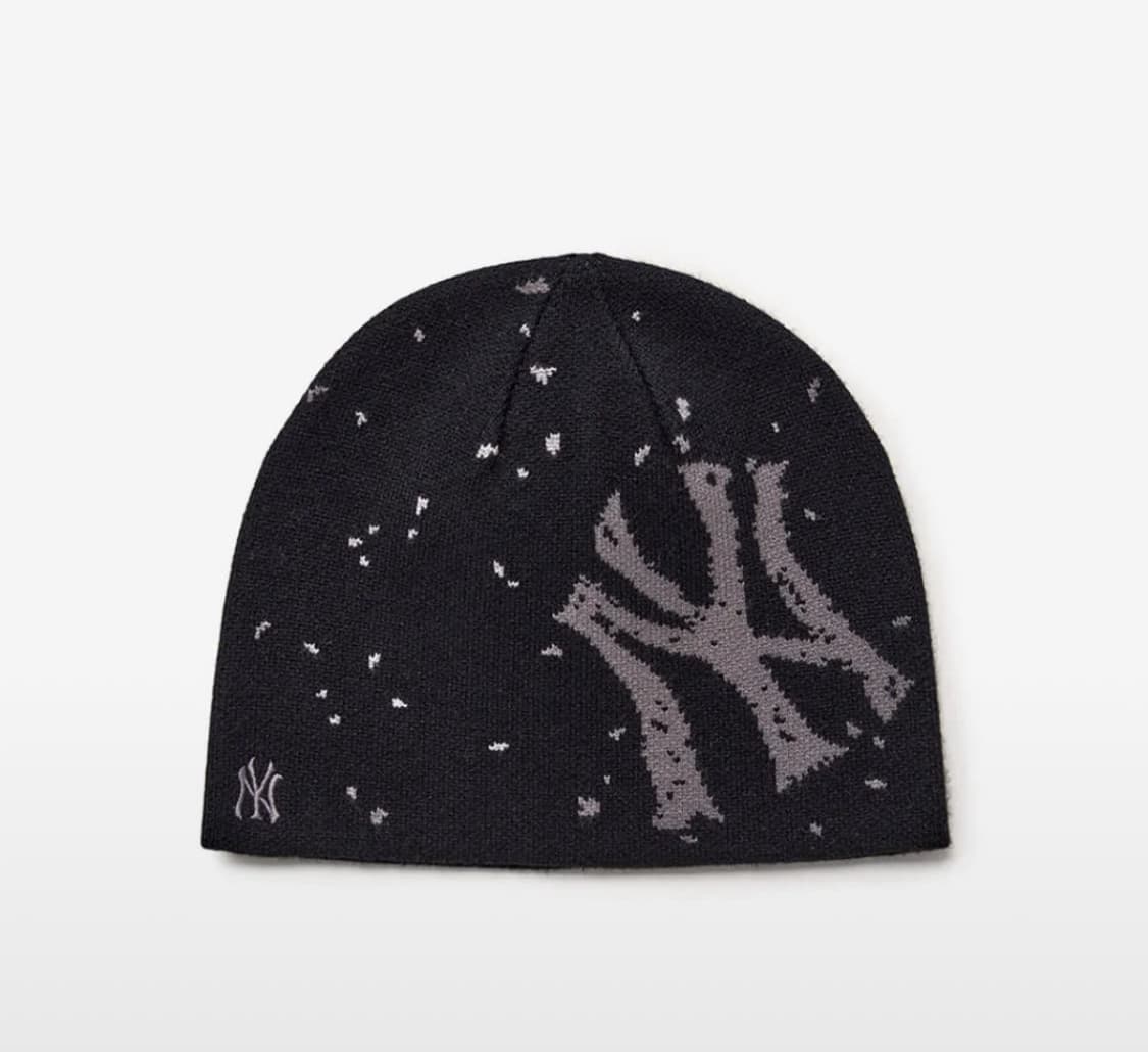 엠엘비 MLB NY 아웃도어 그래픽 노립 비니 블랙 상품이미지1