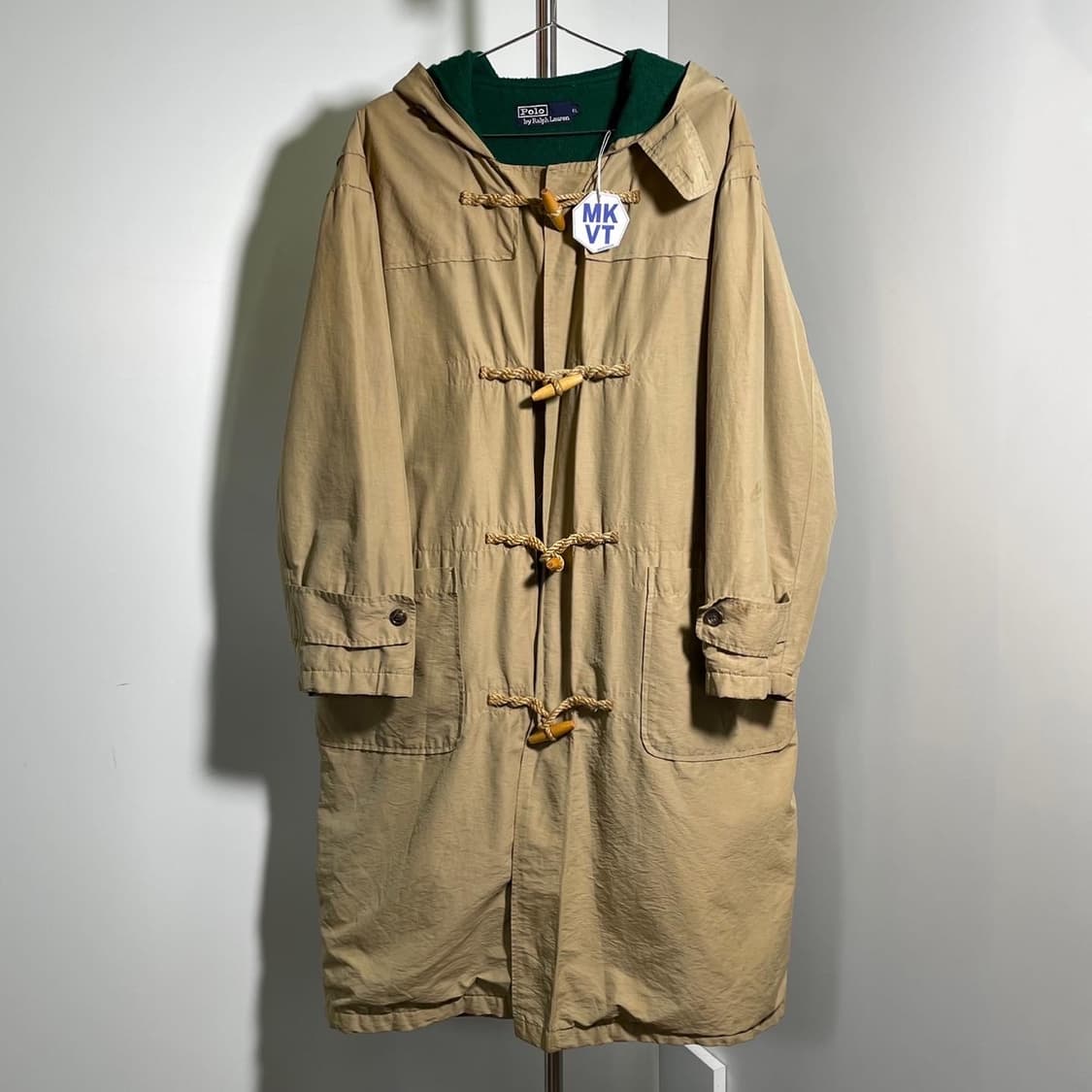 폴로 90’s 블랭킷 안감 코튼 더플 코트 상품이미지1